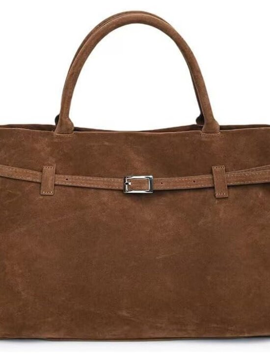 Jewelry - Faux Suede Bags for Women Slouchy Hobo Bag Large Suede Tote Bag Bucket Handbag R